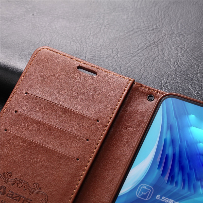 Case Huawei P40 #เคสฝาพับหนัง PU มีช่องใส่บัตร AZNS Wallet Leather Stand Phone Cover