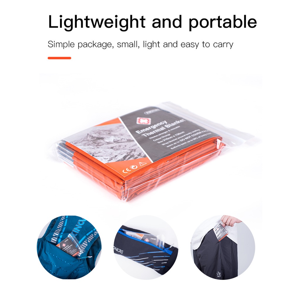 ผ้าห่มฉุกเฉิน Emergency Blanket อุปกรณ์ช่วยชีวิตและเพิ่มความอบอุ่นให้ร่างกาย (J1)