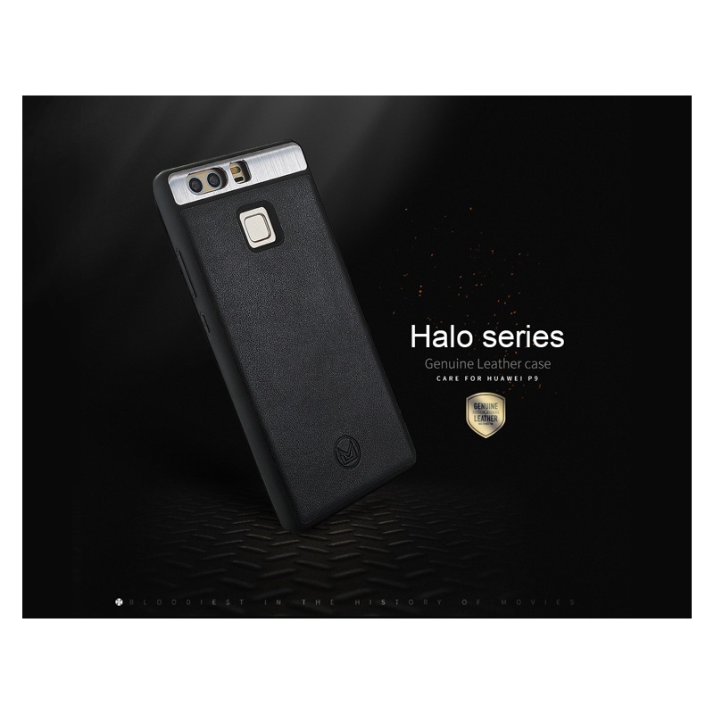Case Huawei P9 #เคสฝาหลัง KLD Halo Series TPU เคสหนังวัวแท้
