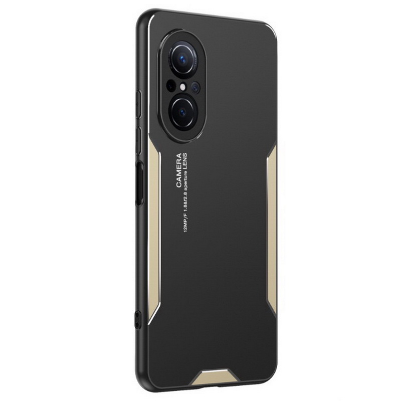 เคส Huawei Nova 9 SE #เคสฝาหลังไฮบริด Metal +TPU Shockproof metal back plate Phone Back Cover