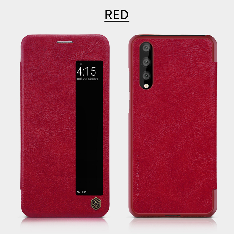 เคส Huawei P20 Pro #เคสฝาพับ NILLKIN แท้รุ่น Qin Series View Window มีช่องวิวคุณภาพดี