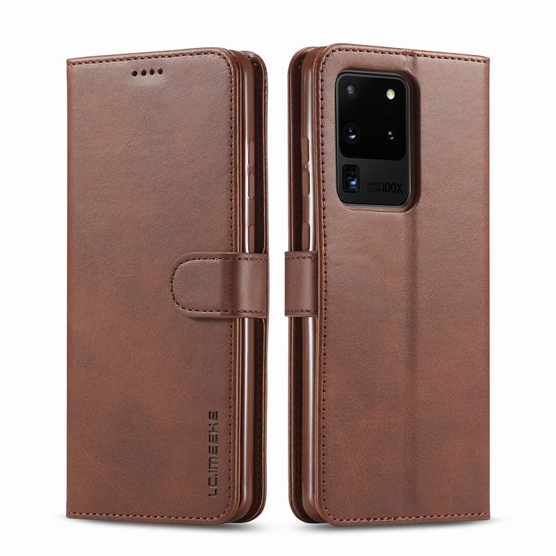Case Galaxy S20 Ultra # เคสฝาพับ LC.IMEEKE หนัง PU แบบกระเป๋าสตางค์