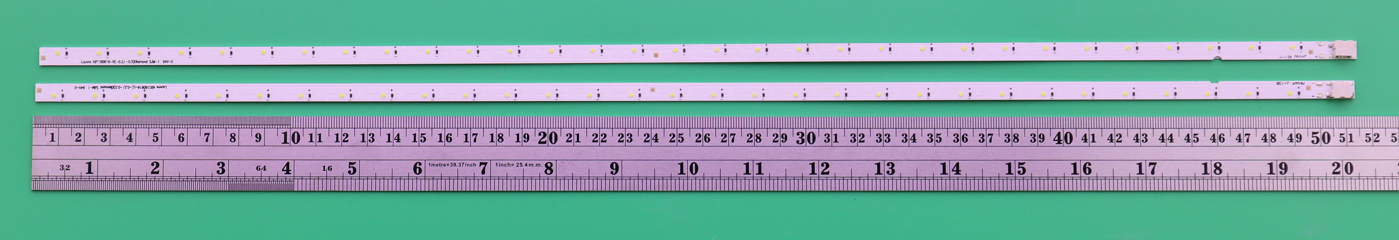 LED BACKLIGHT SAMSUNG UA49K5100 UA49K5300 BN96-39730A+BN96-39731A Louvre 49"160616-L/R(-0.2/-0.5)Diamond ชุดละ 550บาท