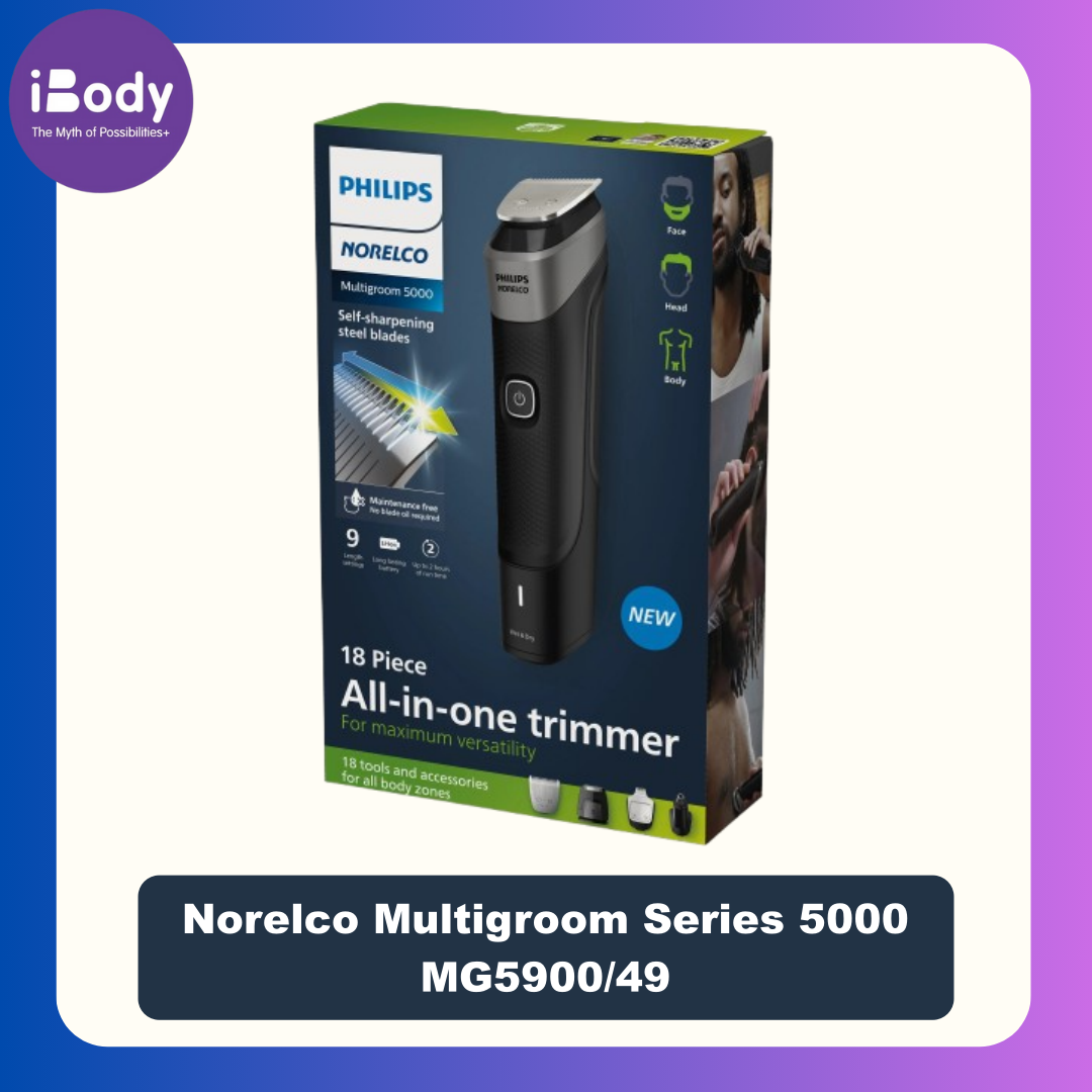 Philips® Norelco Multigroom Series 5000 MG5900/49 เครื่องตกแต่งขน หนวด เครา เส้นผม ฟิลิปส์