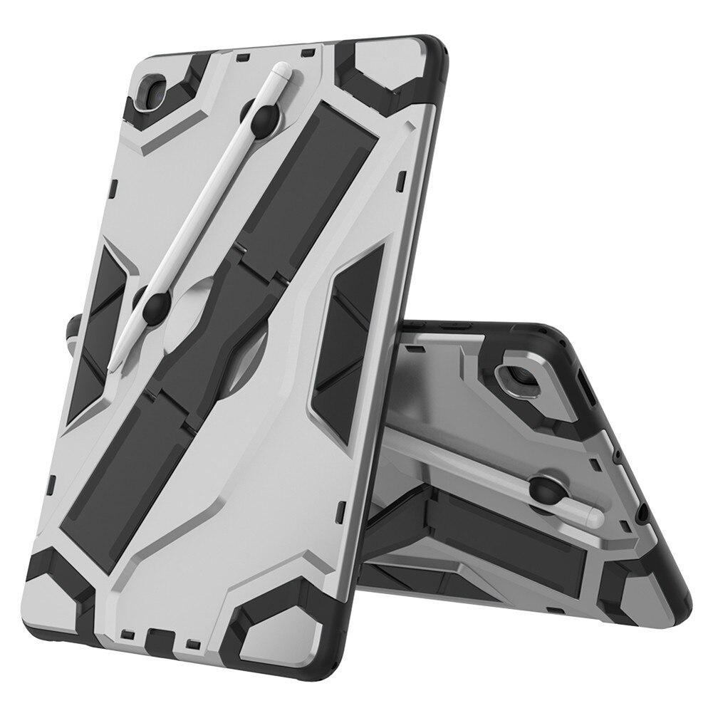 เคส Samsung Galaxy Tab S6 Lite 10.4 SM-P610 P615 P617 #เคสฝาหลังแท็บเล็ตกันกระแทกมีที่สวมนิ้ว Shield Style Strap Kickstand