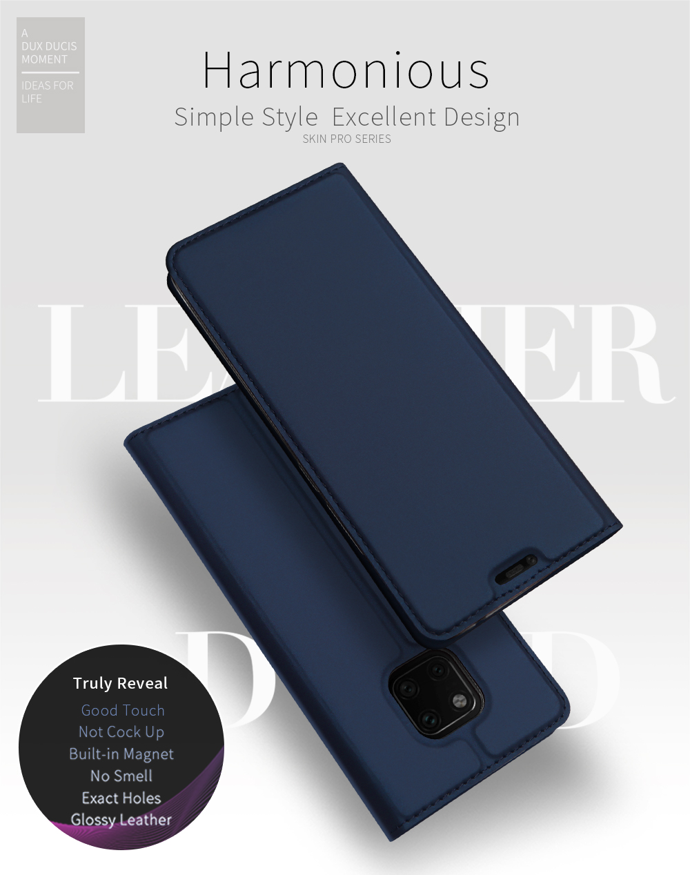 เคส Huawei Mate 20 Pro #เคสฝาพับ DUX DUCIS Skin Pro Series คุณภาพดีราคาถูก
