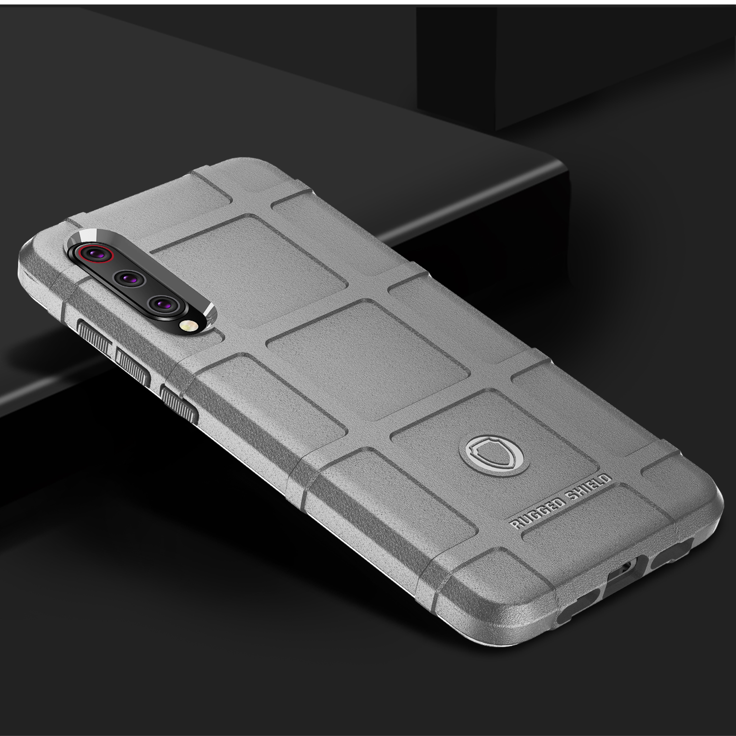 Case Xiaomi Mi 9 #เคสฝาหลัง Rugged Shield Series Soft Silicone Shock Absorption Matte กันกระแทก