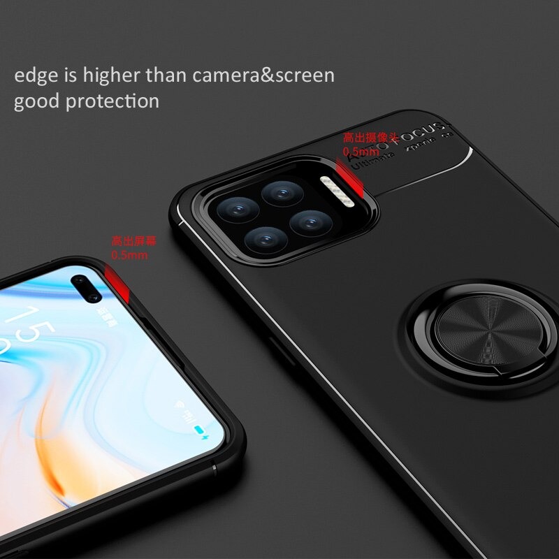 เคส OPPO A93 #เคสฝาหลัง TPU Finger Ring Kickstand (แผ่นโลหะแบบ Built-in)
