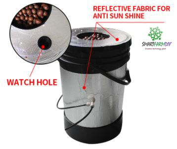 ระบบปลูกแบบ Aeroponics 6Pcs 5 Gallon Bucket