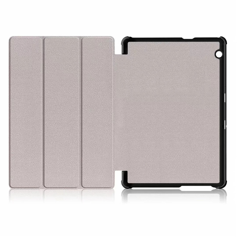 เคส Huawei Mediapad T5 10 #เคสฝาพับหนัง PU ปกแบบ 3 พับ PU Leather Tri-fold Stand Tablet Flip Protective Casing