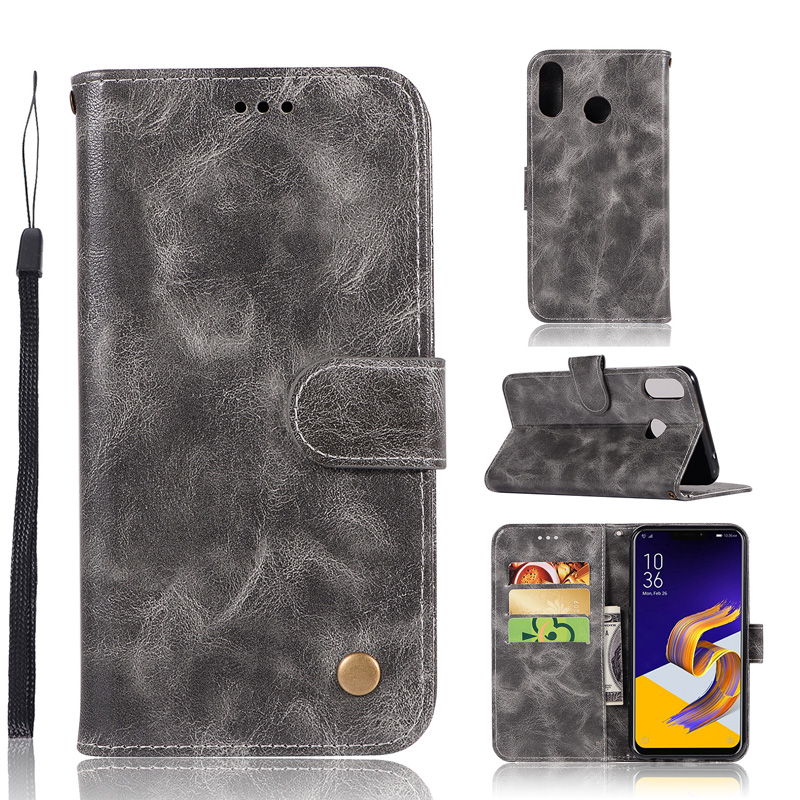 Case Asus Zenfone 5 ZE620KL / 5Z ZS620KL #เคสฝาพับเกรดพรีเมี่ยมแบบกระเป๋าสตางค์ หนัง PU Vintage