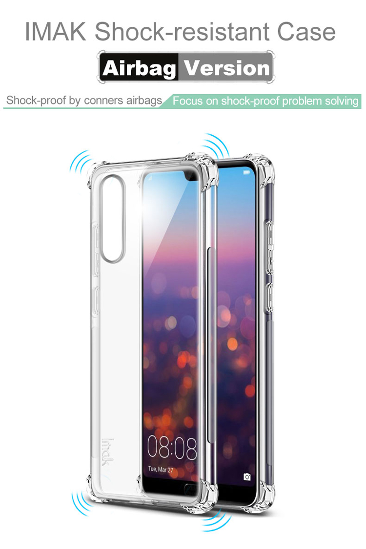 เคส Huawei P20 #เคสฝาหลัง Skin Feel Anti-drop TPU Case + ฟิล์มป้องกันหน้าจอ