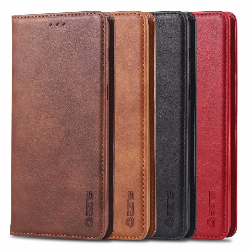 Case Samsung Galaxy A9 2018 #เคสฝาพับ AZNS สไตล์ Retro หนัง PU มีช่องเสียบการ์ด