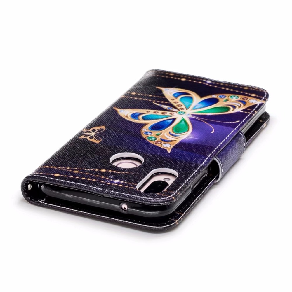 Case Huawei P20 Lite/Nova 3e #เคสฝาพับสไตล์กระเป๋าสตางค์พิมพ์ลายสวยๆ Pattern Printing Magnetic Leather
