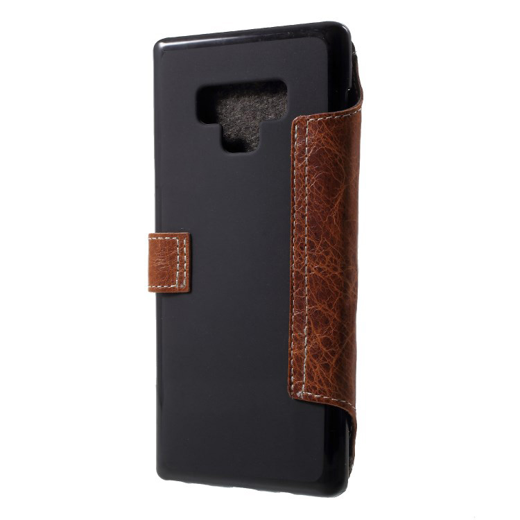 เคส Samsung Galaxy Note 9 #เคสฝาพับแบบกระเป๋าสตางค์หนังแท้ Genuine Leather Wallet