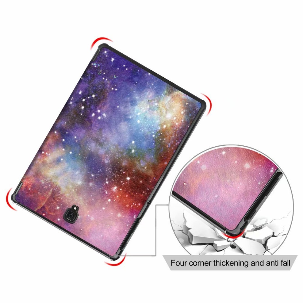 Case Samsung Galaxy Tab S4 10.5 นิ้ว (SM-T380 / T835 / T837) #เคสฝาพับหนัง PU พิมพ์ลาย Pattern Printing Tri-fold