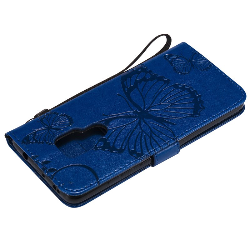 Case Huawei Mate 20 #เคสฝาพับหนัง PU Imprint Butterflies Pattern ลายน่ารักๆ