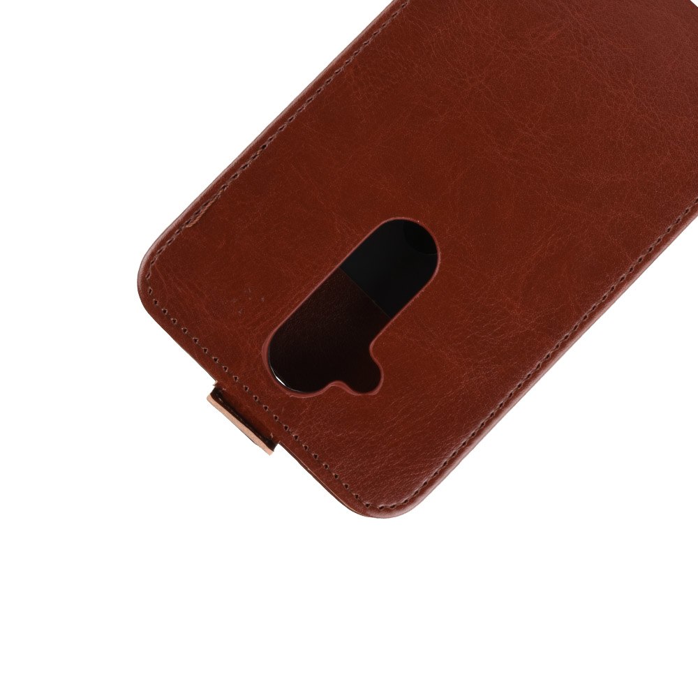เคส Nokia 8.1 / X7 #เคสฝาพับแนวตั้งหนัง PU ผิวหนังม้า Crazy Horse Skin Leather