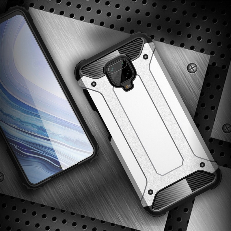 เคส Redmi Note 9 Pro/Redmi Note 9S #เคสฝาหลังเกราะป้องกัน ไฮบริด พลาสติก+TPU Heavy Duty Rugged Hybrid