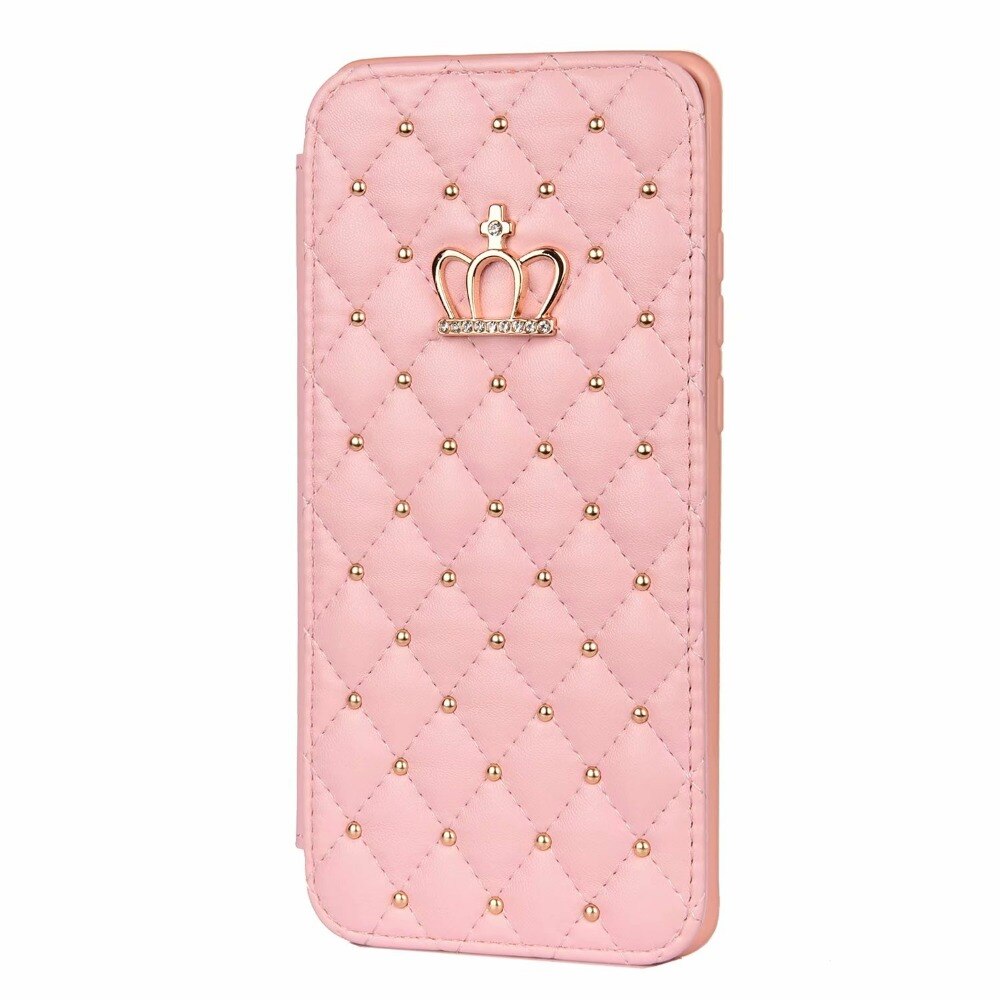 Case Huawei P30 Pro #เคสฝาพับหนัง PU มีช่องเสียบการ์ด Stitching Rhombus Crown Stand Leather