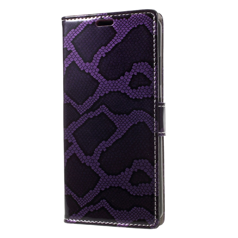 Case Lenovo K6 Note เคสลายหนังงูสไตล์กระเป๋าสตางค์ สวยดูดีมีระดับ เคสหนังPU
