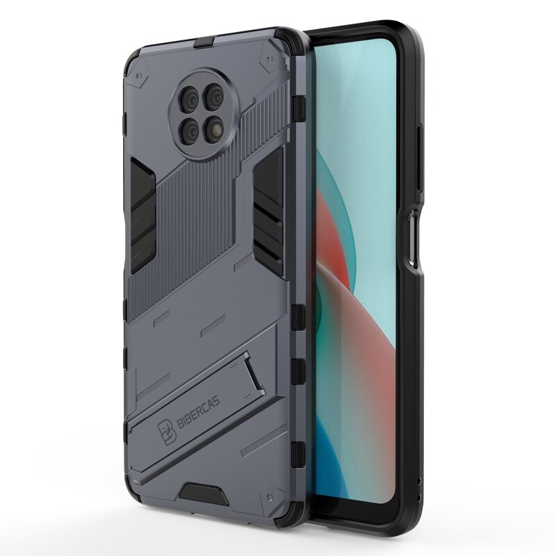 เคส Redmi Note 9T 5G #เคสฝาหลังพลาสติก ไฮบริด TPU + Kickstand