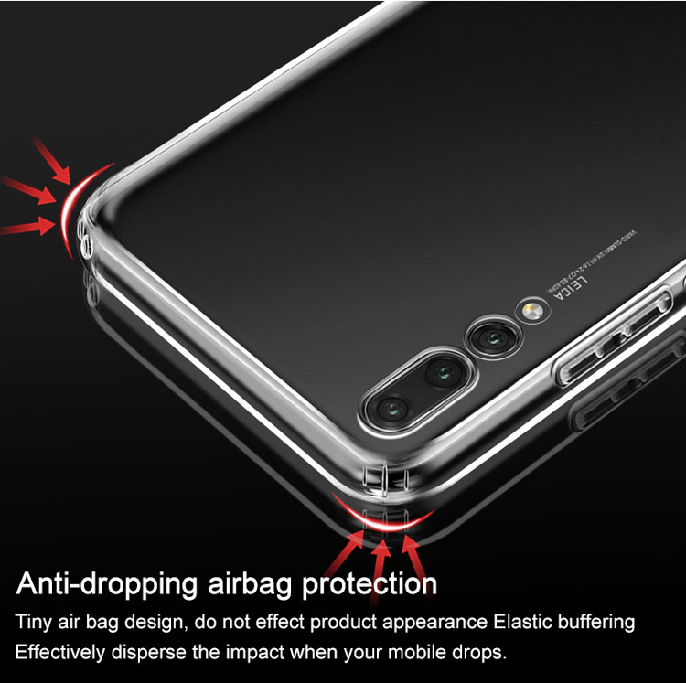 เคส Huawei P20 Pro #เคสฝาหลังนิ่มใส IMAK Anti-drop TPU Back Case + ฟิล์มกันรอย