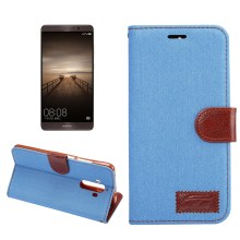 Case Huawei Mate 9 เคสฝาพับหุ้มด้วยผ้าเนื้อแบบกางเกงยีนส์อย่างดี