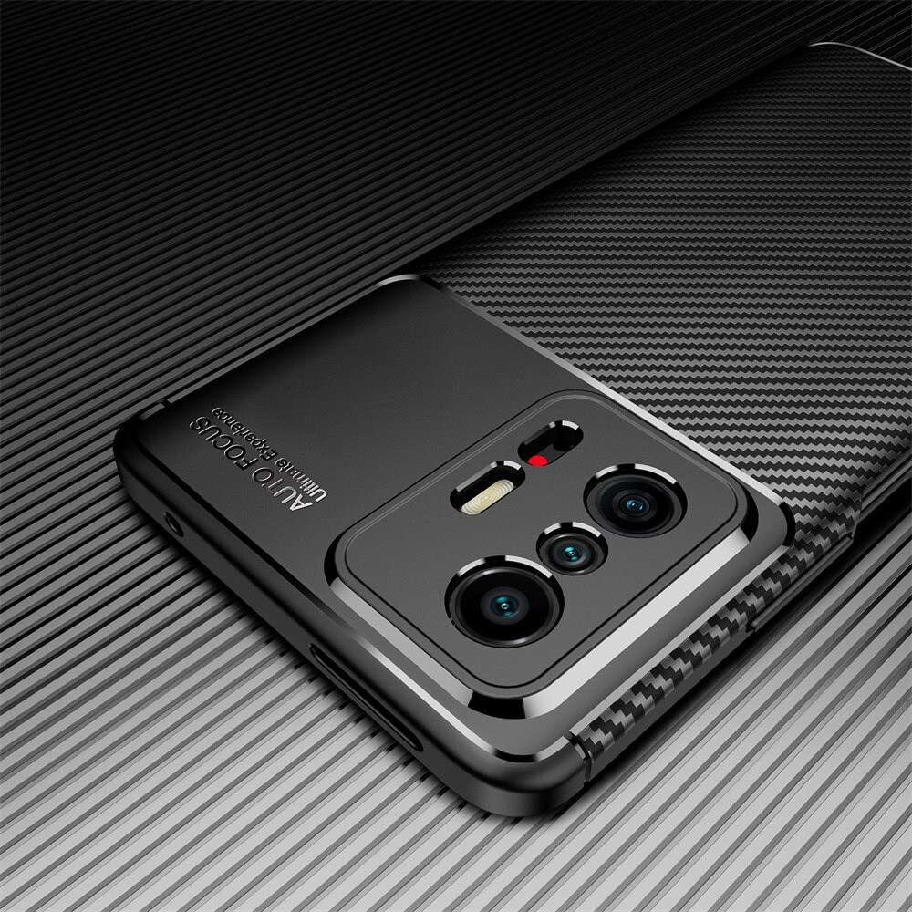 เคส Xiaomi 11T / 11T Pro #เคสฝาหลังนิ่ม Carbon Fiber Anti-drop TPU Protection