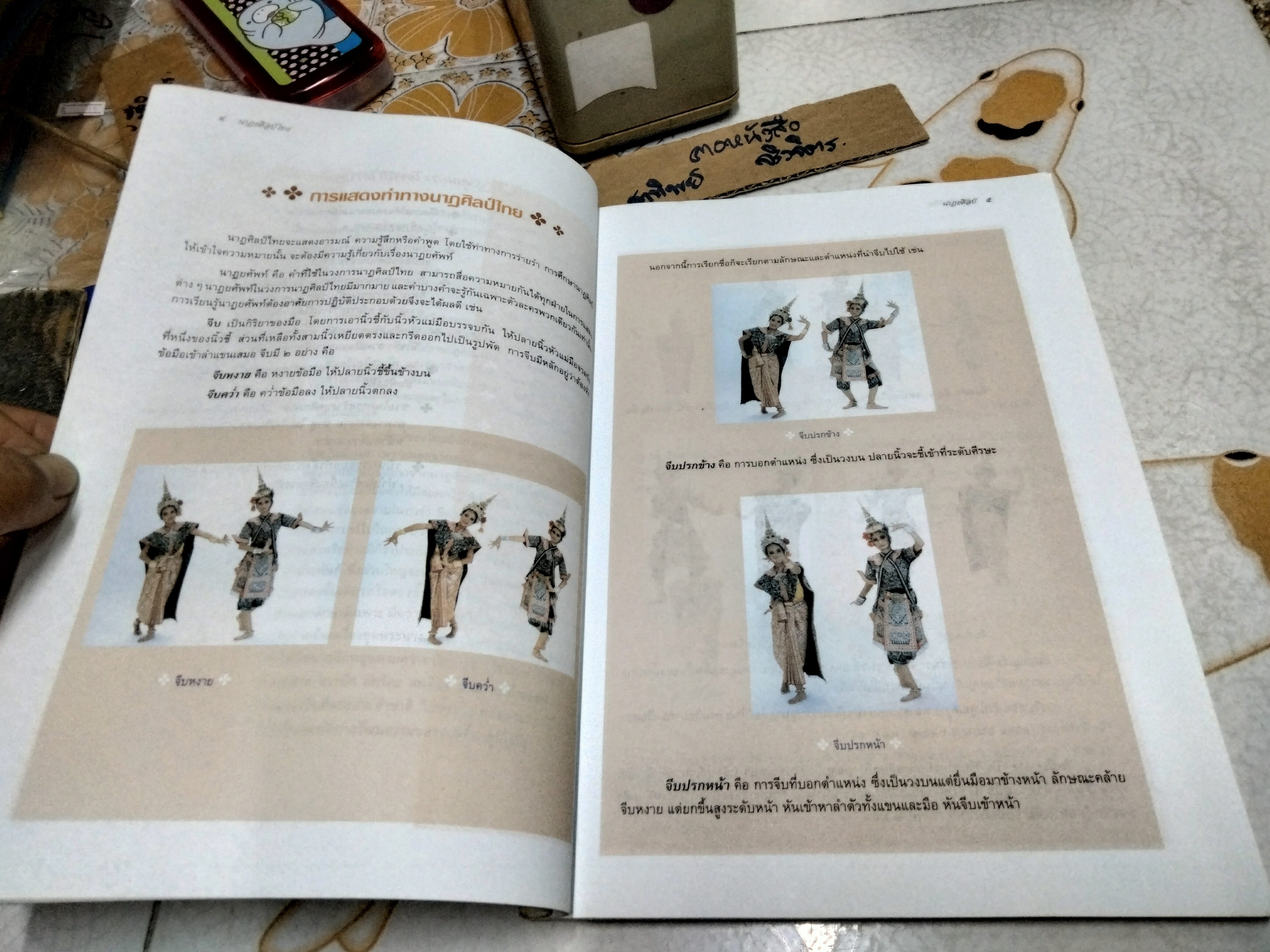 นาฏยศิลป์ โดย เรณู โกศินานนท์ พิมพ์ครั้งแรก พ.ศ.2548 โรงพิมพ์ไทยวัฒนาพานิช