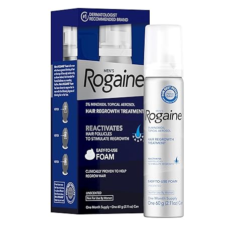 Rogaine® Mens Foam 60g 1 or 3 Count โรเกนโฟม สำหรับผู้ชาย