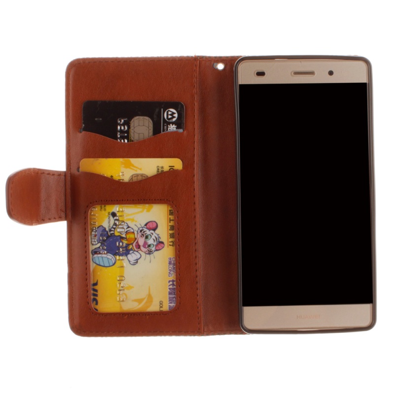 Case Huawei P8 Lite เคสฝาพับพิมพ์ลายนูน สไตล์กระเป๋าสตางค์ สวยงามทันสมัย