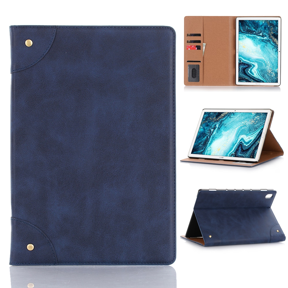 เคส Huawei MediaPad M6 (10.8 นิ้ว) #เคสฝาพับหนัง PU ผิวหนังม้าสไตล์ Retro แบบกระเป๋าสตางค์สมาร์ท Crazy Horse Texture Retro PU Leather