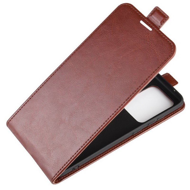 เคส Samsung Galaxy S20 Ultra / S20 Ultra 5G #เคสฝาพับหนัง PU Crazy Horse แนวตั้ง พร้อมช่องเสียบการ์ด
