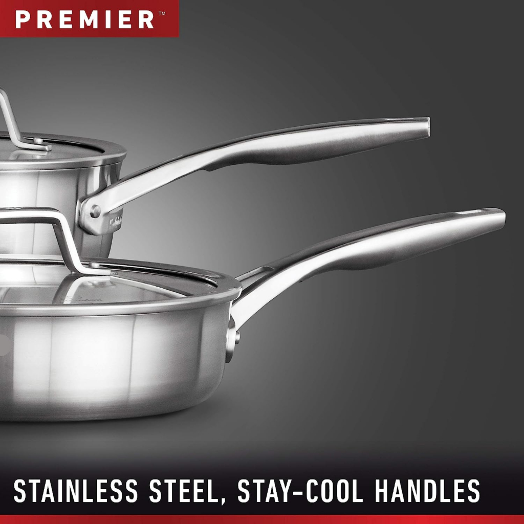(Select by Calphalon) Premier Stainless Steel Even Heating 10-Inch Fry Pan คาลฟาลอน กระทะ 10 นิ้ว เคลือบนอนสติ๊ก