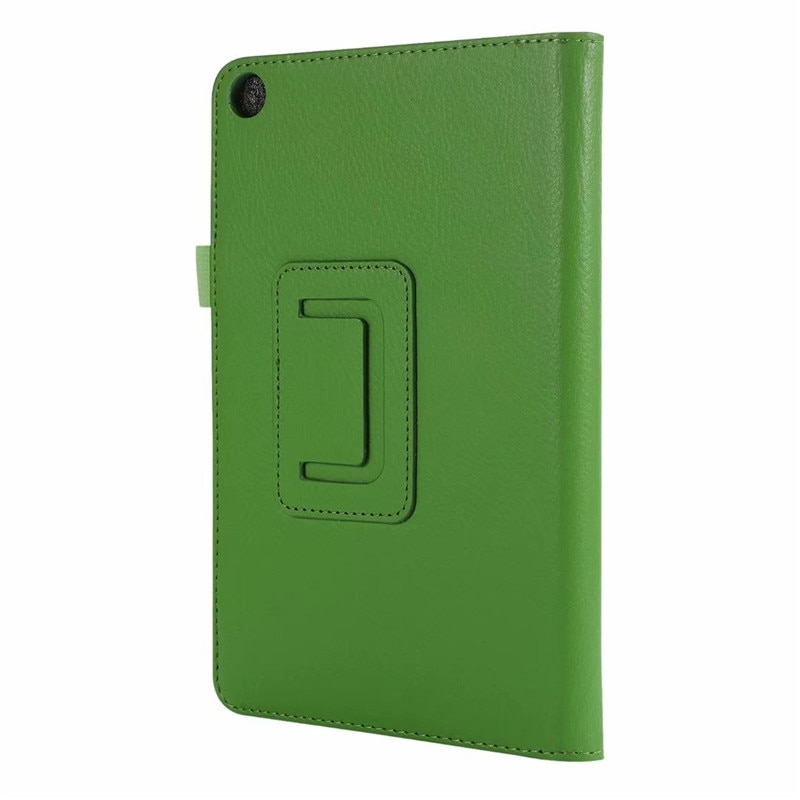 เคส Huawei MediaPad M5 Lite 8 #เคสฝาพับหนัง PU ผิวลิ้นจี่ Litchi Skin Leather Case