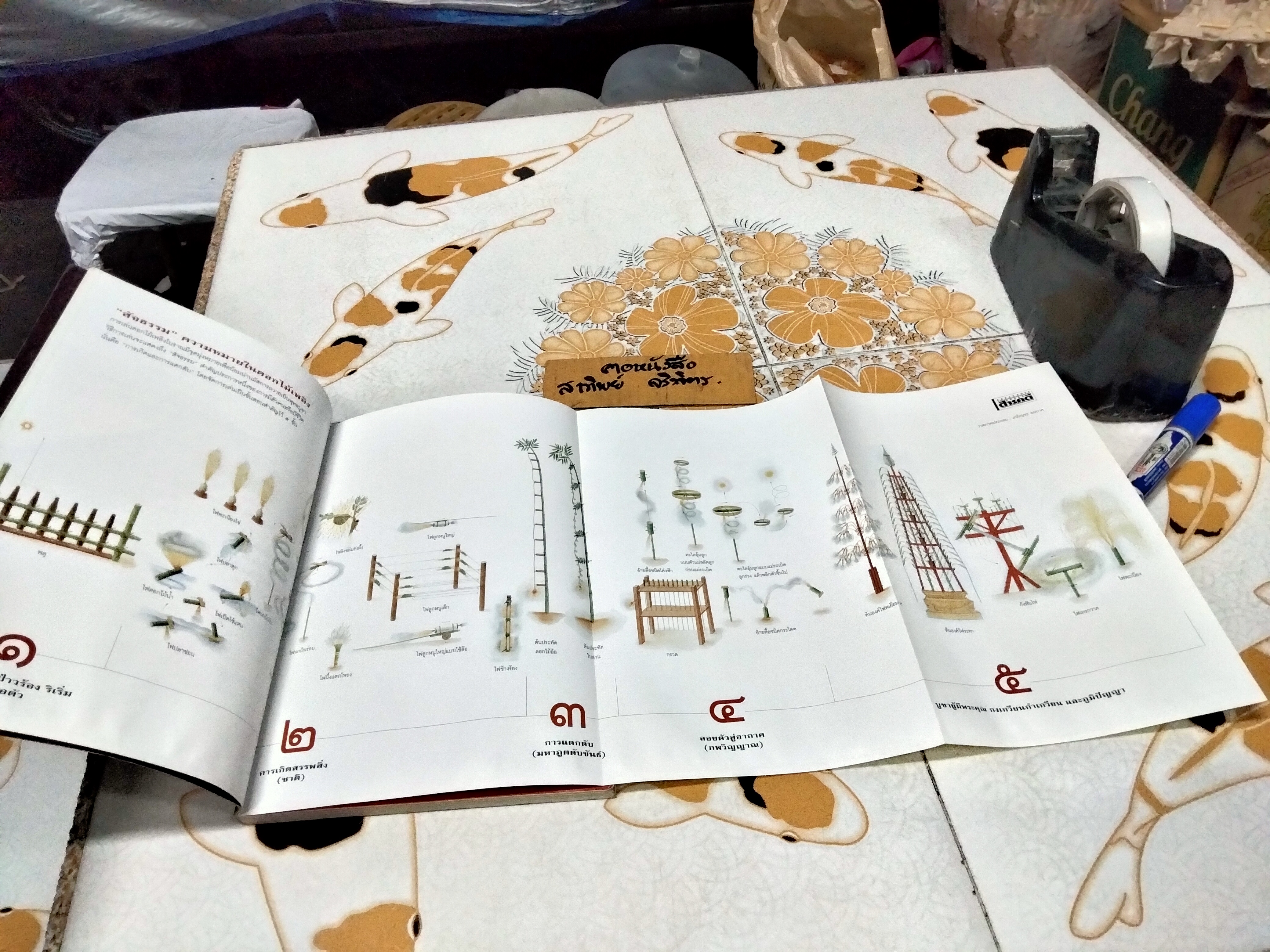 ดอกไม้เพลิงโบราณ - มหัศจรรย์แห่งภูมิปัญญาไทย โดย สิทธา สลักคำ - ภาพวาดประกอบโดย เกริกบุระ ยมนาค **สินค้าหมด**