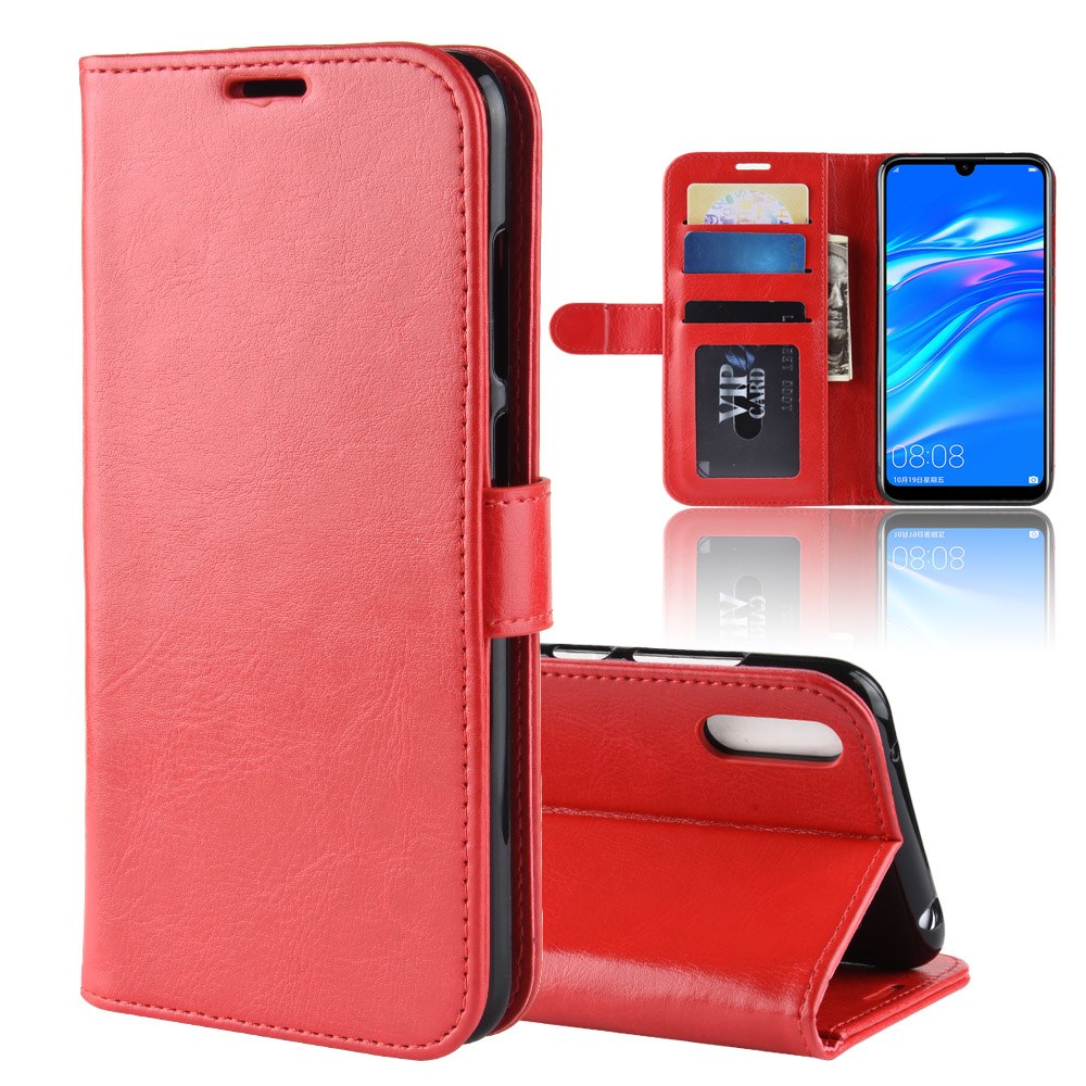 Case Huawei Y7 Pro (2019) #เคสฝาพับหนัง PU ผิวหนังม้าสไตล์กระเป๋าสตางค์
