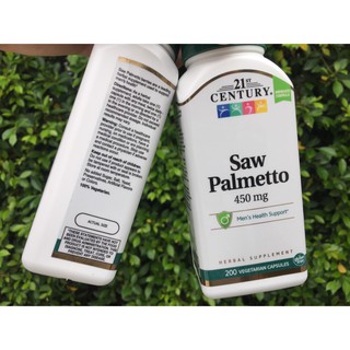 21st Century® Saw Palmetto 450 mg สารสกัดซอว์ปาลเมตโต้