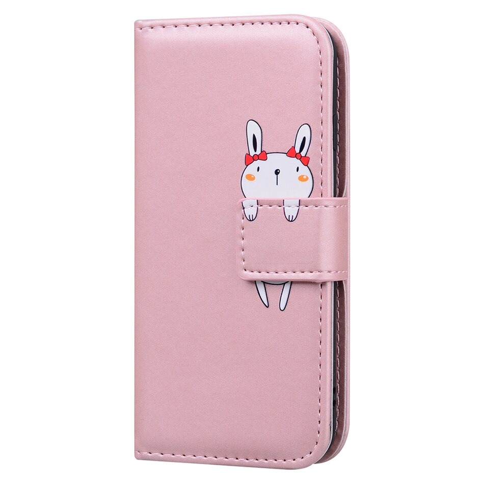 Case Samsung Galaxy A72 / A72 5G #เคสฝาพับหนัง PU ลายการ์ตูน Fashion Cartoon Animals Flip Case Texture Leather Wallet