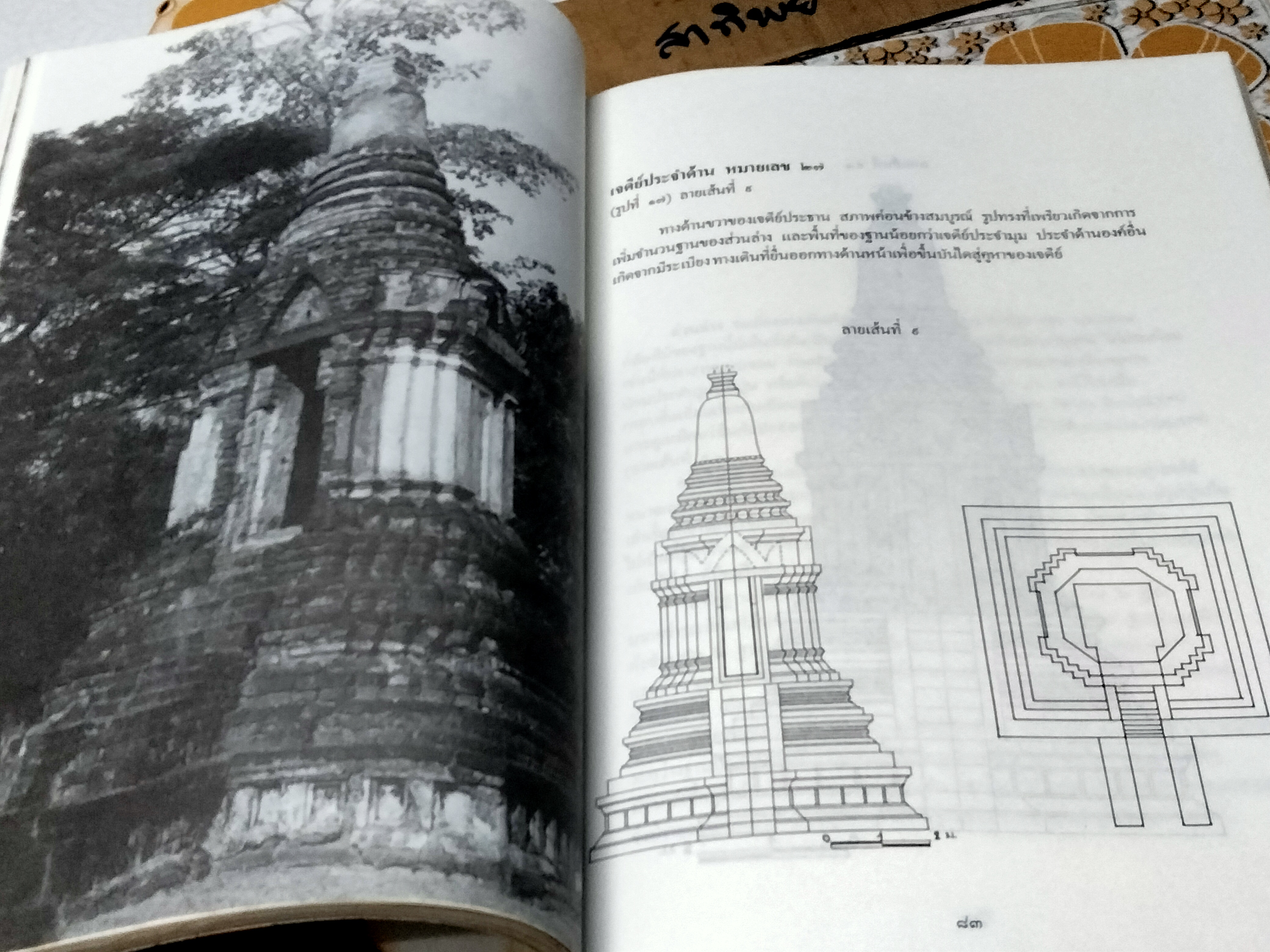 เจดีย์สมัยสุโขทัย ที่วัดเจดีย์เจ็ดแถว โดย สันติ เล็กสุขุม (พิมพ์ครั้งแรก 2534 จำนวน 1,000 เล่ม) **สินค้าหมด**