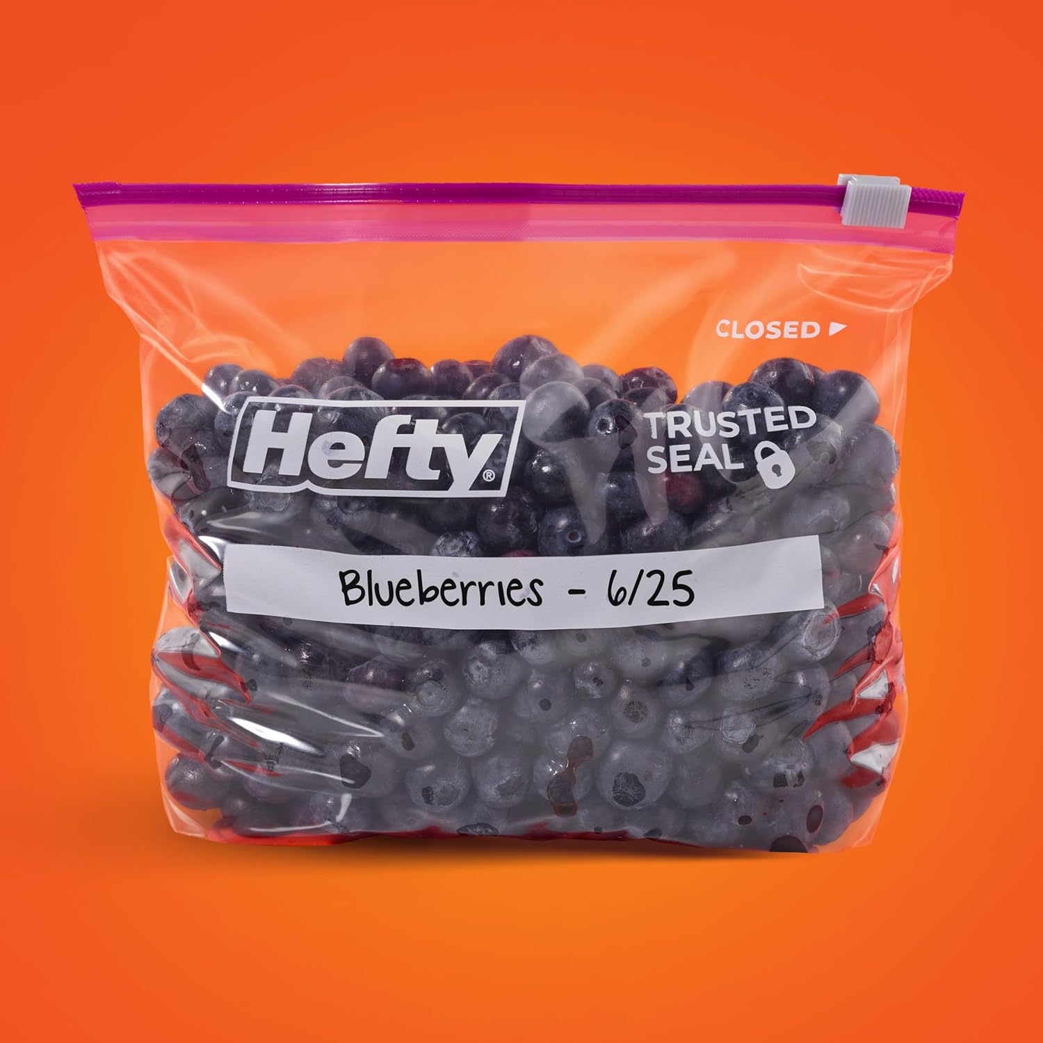 Hefty® Storage Slider Quart 20, 40, 50, 75 Bags ถุงเก็บอาหาร ถุงอเนกประสงค์