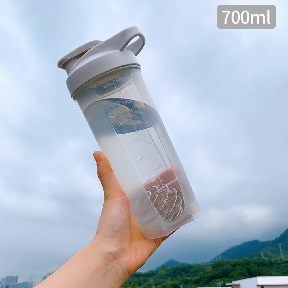 ขวดน้ำพกพาขนาด 500 600 700 ml ฟรีตะกร้อเขย่าในขวดน้ำและชุดอุปกรณ์ทำความสะอาด 1ชุด (L23)