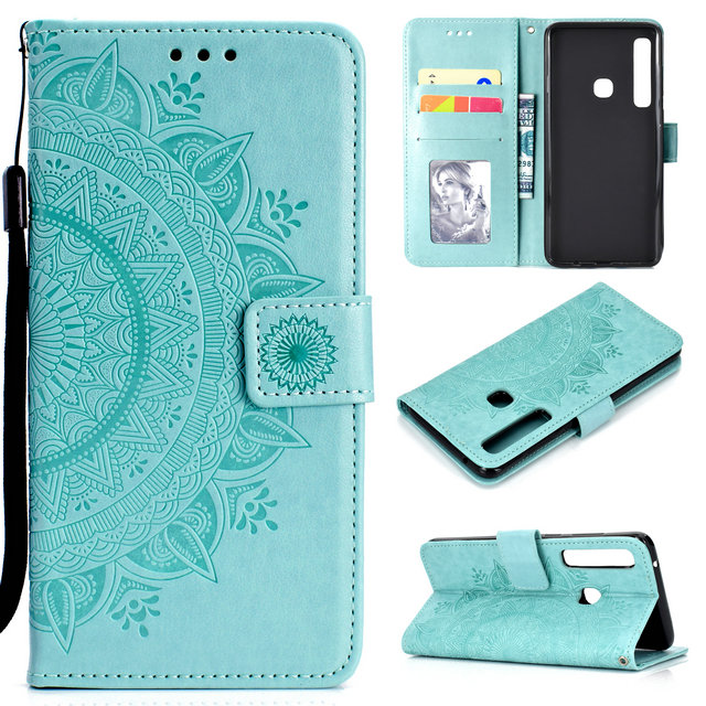 Case Samsung Galaxy A9 (2018) #เคสฝาพับหนัง PU พิมพ์ลาย mprinted Mandala Pattern Wallet