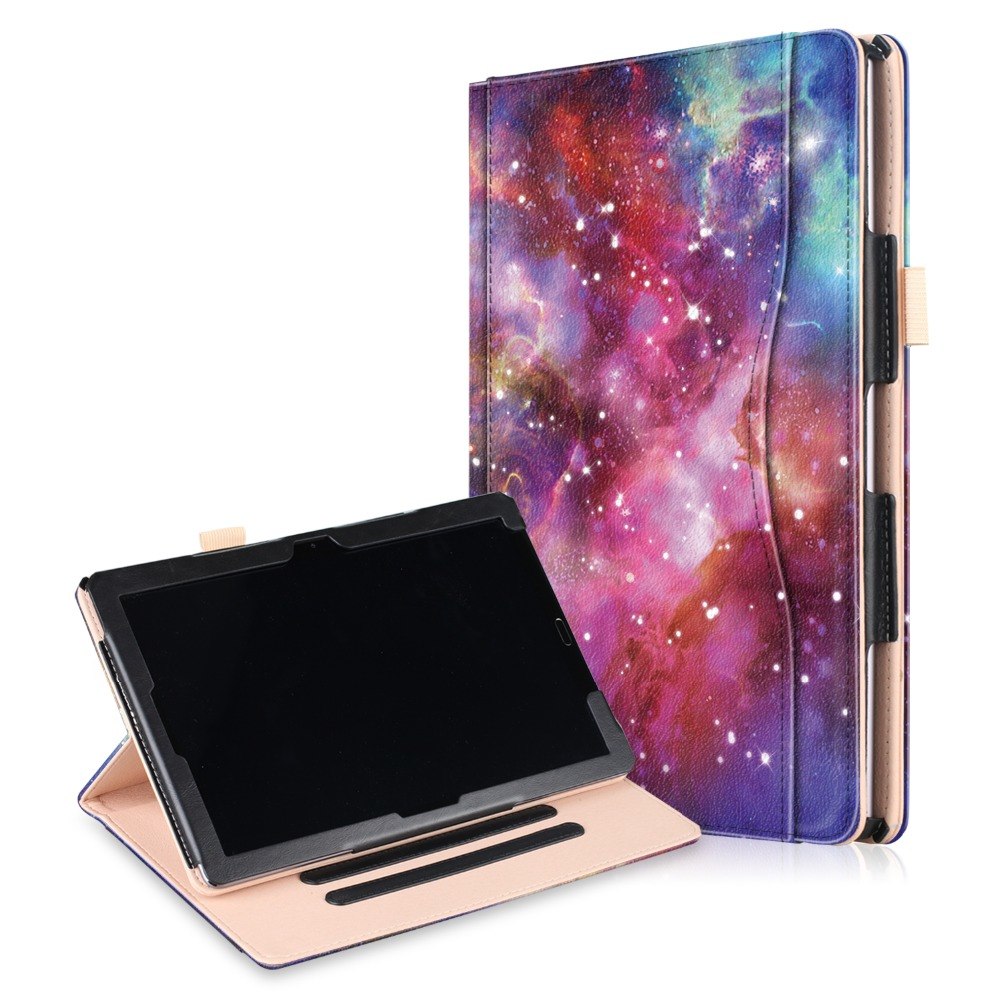 Case Huawei MediaPad M5 Pro 10.8 นิ้ว #เคสฝาพับหนัง PU พิมพ์ลายมีแถบยืดหยุ่นสวมนิ้ว Pattern Printing Pocket Front PU Leather with Elastic Band
