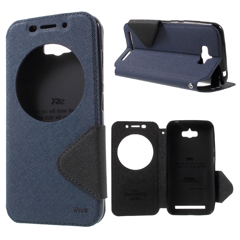 เคส Asus Zenfone Max ZC550KL หนัง PU คุณภาพดีแบบฝาพับ ROAR KOREA ไดอารีมีช่องวิว