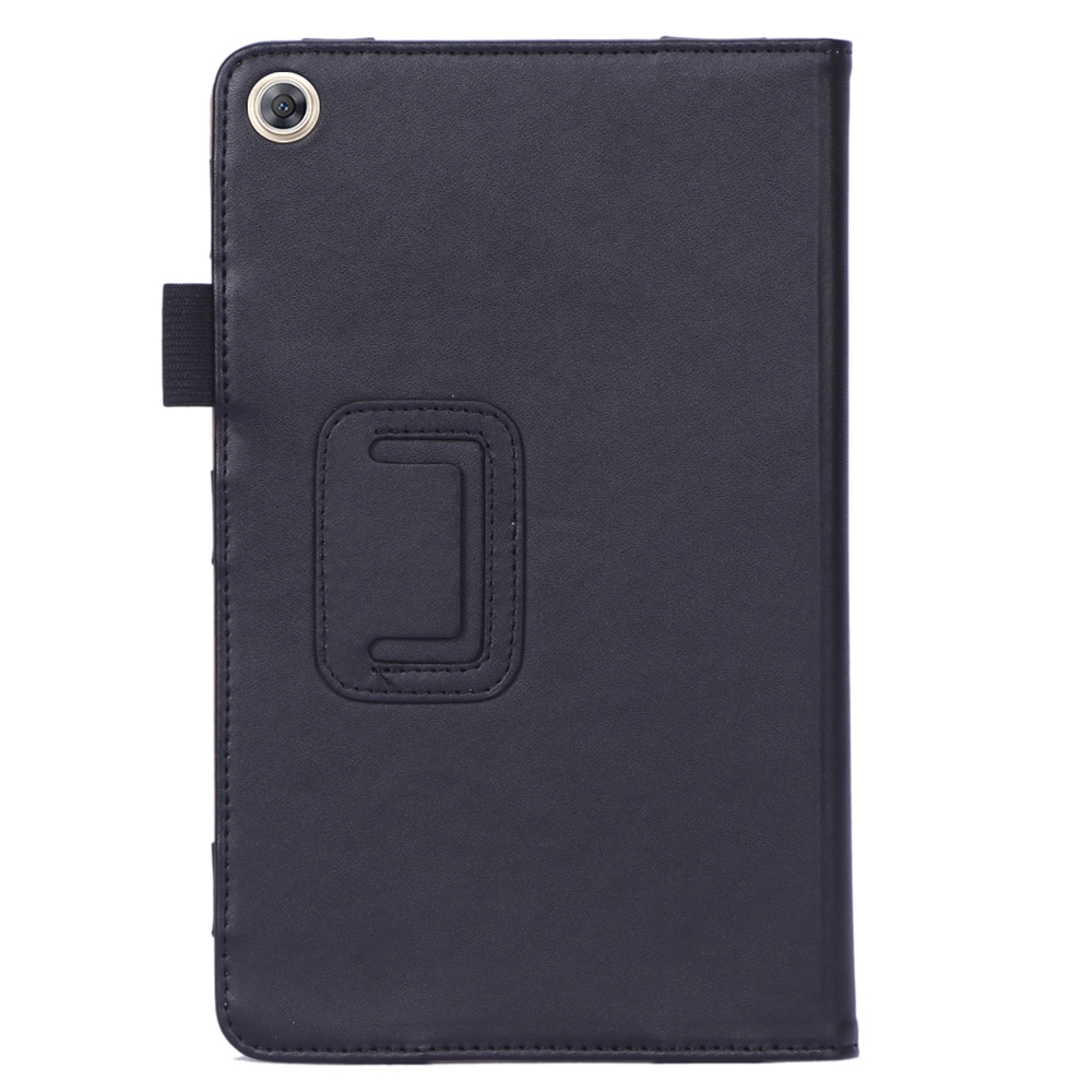 Case Huawei MediaPad M5 Lite 8 นิ้ว #เคสแบบฝาพับหนัง PU มีที่สวมนิ้วสำหรับ Leather Stand Card Holder Tablet Case with Elastic Band