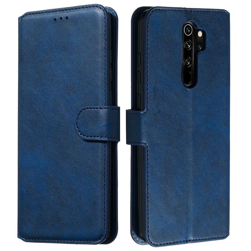 Case Xiaomi Redmi Note 8 Pro #เคสฝาพับมีช่องใส่บัตร 3 ช่อง PU Leather + TPU Wallet Style Protection