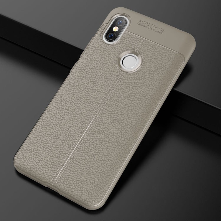 เคส Xiaomi Redmi S2 #เคสฝาหลัง TPU ผิวลิ้นจี่ช่วยป้องกันลายนิ้วมือและกันลื่นได้ดี