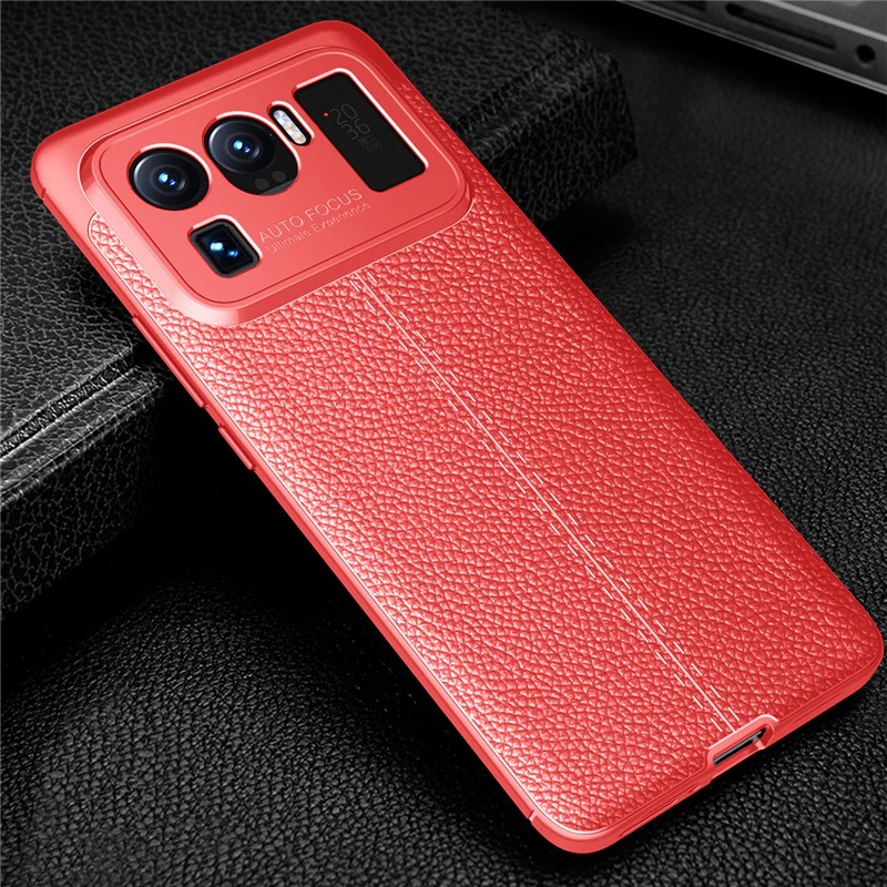 เคส Xiaomi Mi 11 Ultra #เคสฝาหลัง TPU ผิวลิ้นจี่ช่วยป้องกันลายนิ้วมือและกันลื่นได้ดี